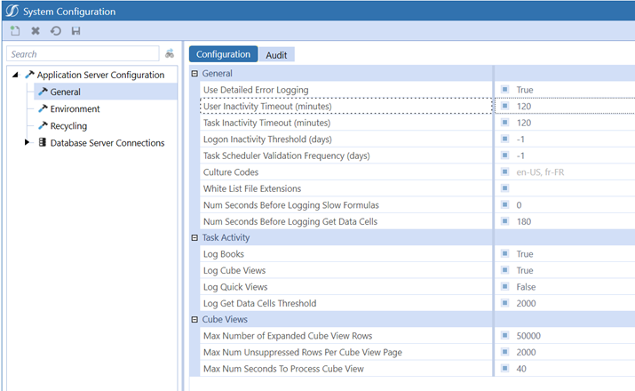 General System Configurations